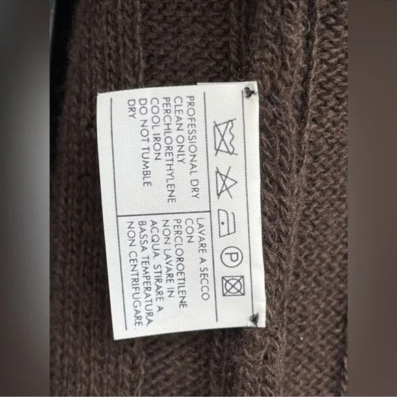 Salvatore Ferragamo Brown Wool Cashmere cárdigan medium - Picture 13 of 14